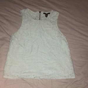 Mint blue lace tank from Forever 21!